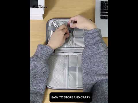 The Kelvion™ Elite Tech Organizer by Camel Mountain – 1L, Compact Digital Storage Case