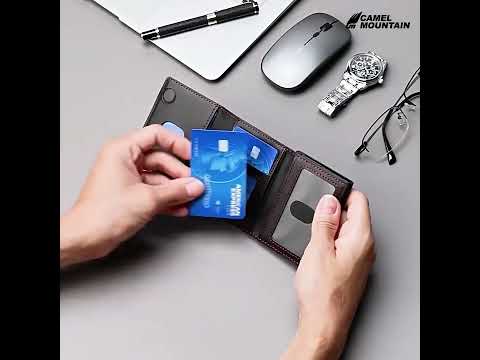 The Vaelix™ Prime Wallet by Camel Mountain – RFID Leather Magnetic Wallet