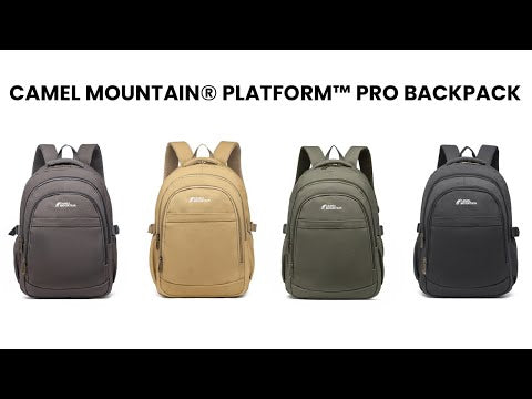 The Platform™ Pro Backpack by Camel Mountain – 25L, Fits 15.6" Laptops