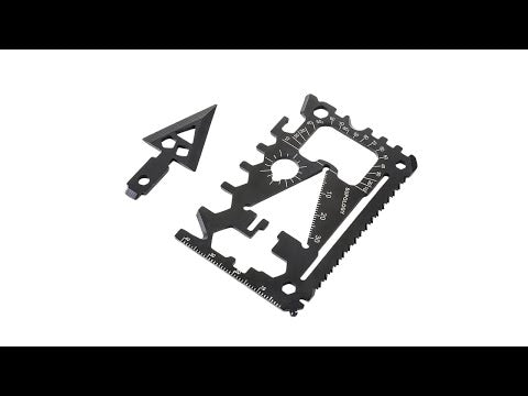 The Altirion™ Max Card Knife by Camel Mountain - 18-in-1 Multi-Tool Card That Fits in Your Wallet