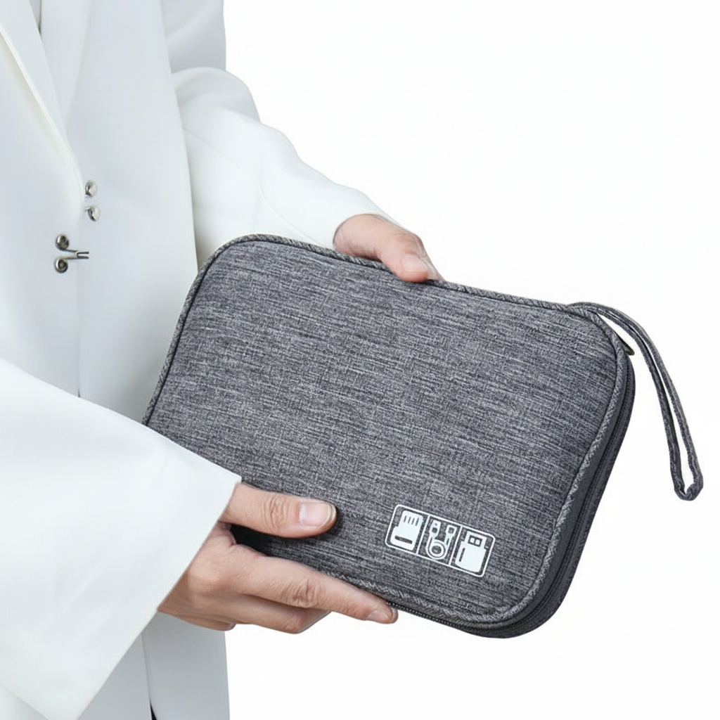 The Kelvion™ Elite Tech Organizer by Camel Mountain – 1L, Compact Digital Storage Case