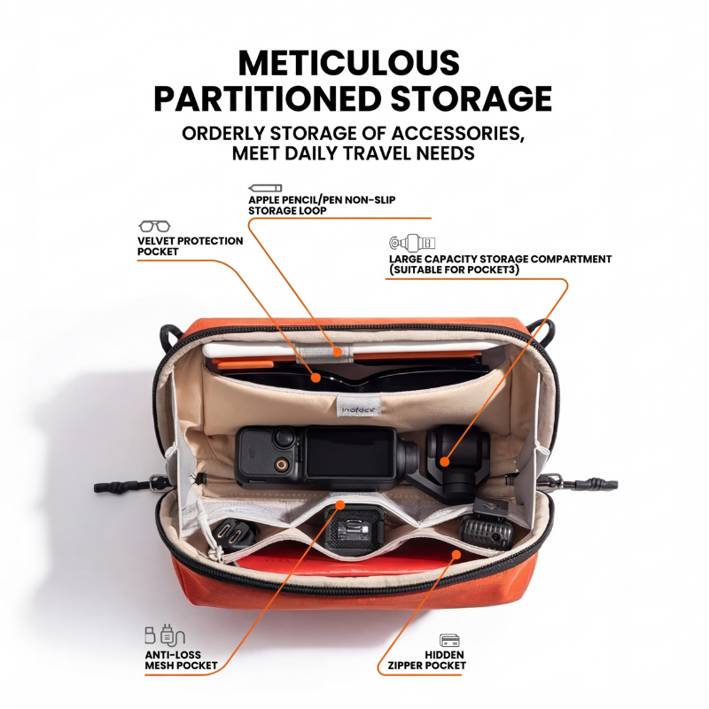 The Dranorys™ ProX Bag by Camel Mountain – 2L, Compact Tech Organizer for Travel & Daily Carry
