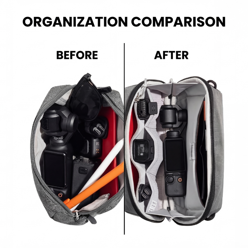 The Dranorys™ ProX Bag by Camel Mountain – 2L, Compact Tech Organizer for Travel & Daily Carry