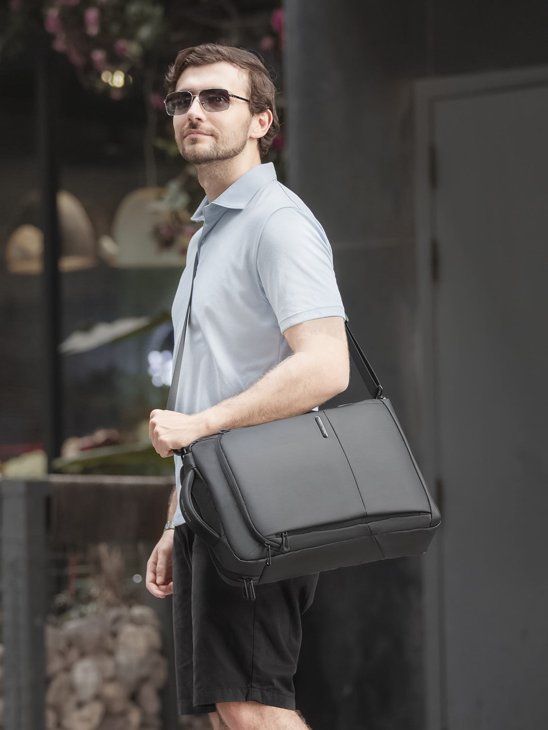 black business backpack