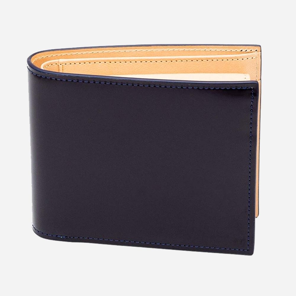Blue leather wallet