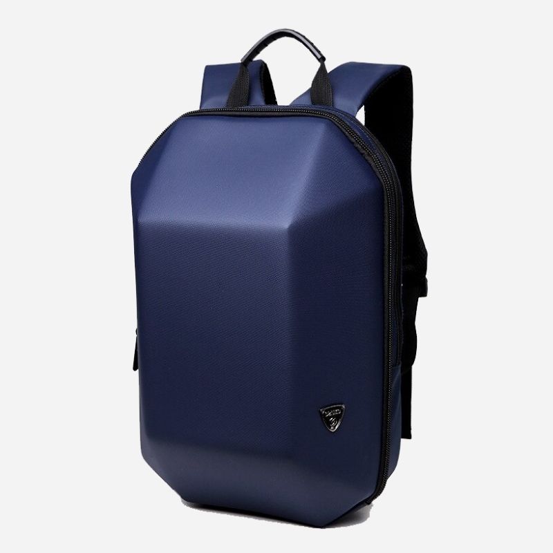 blue business backpack