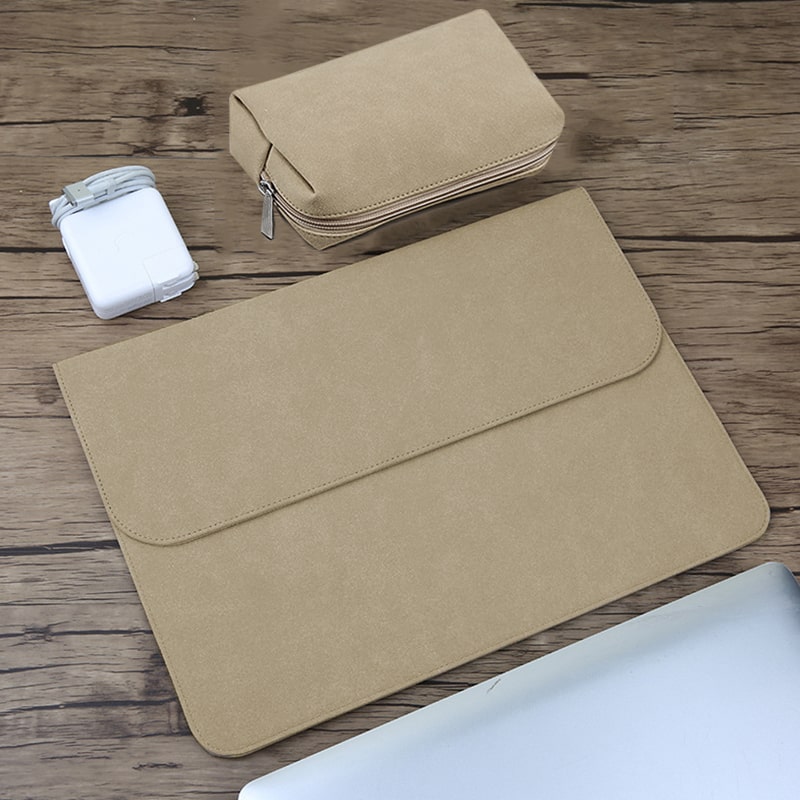 KhakiDilmunLaptopSleevesBagWithPouch