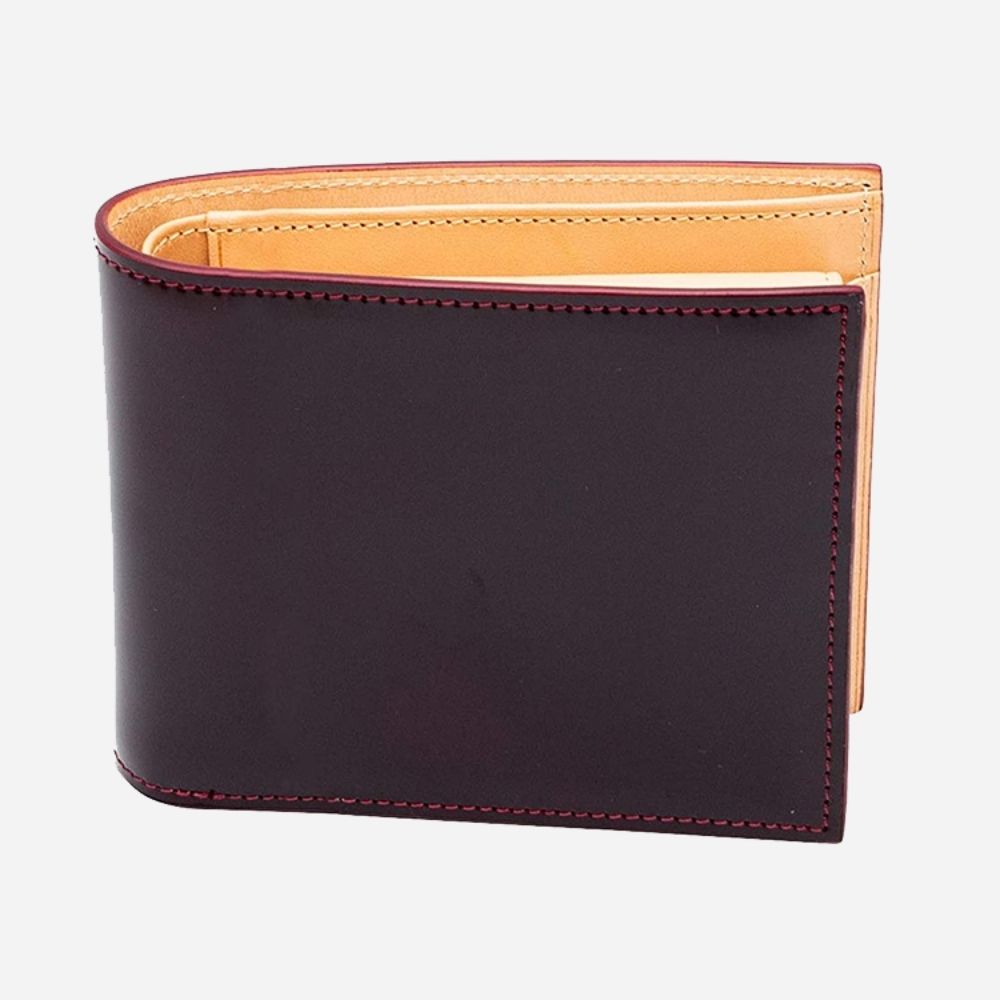 Red wallet leather