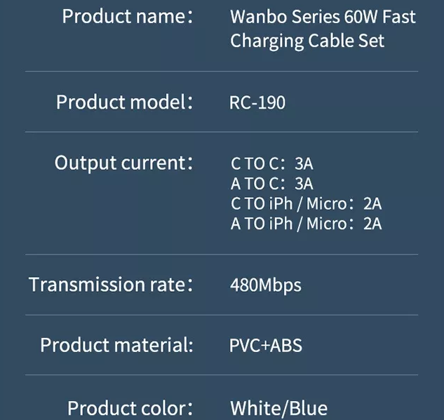 The Wanbo™ Pro Charger Cable