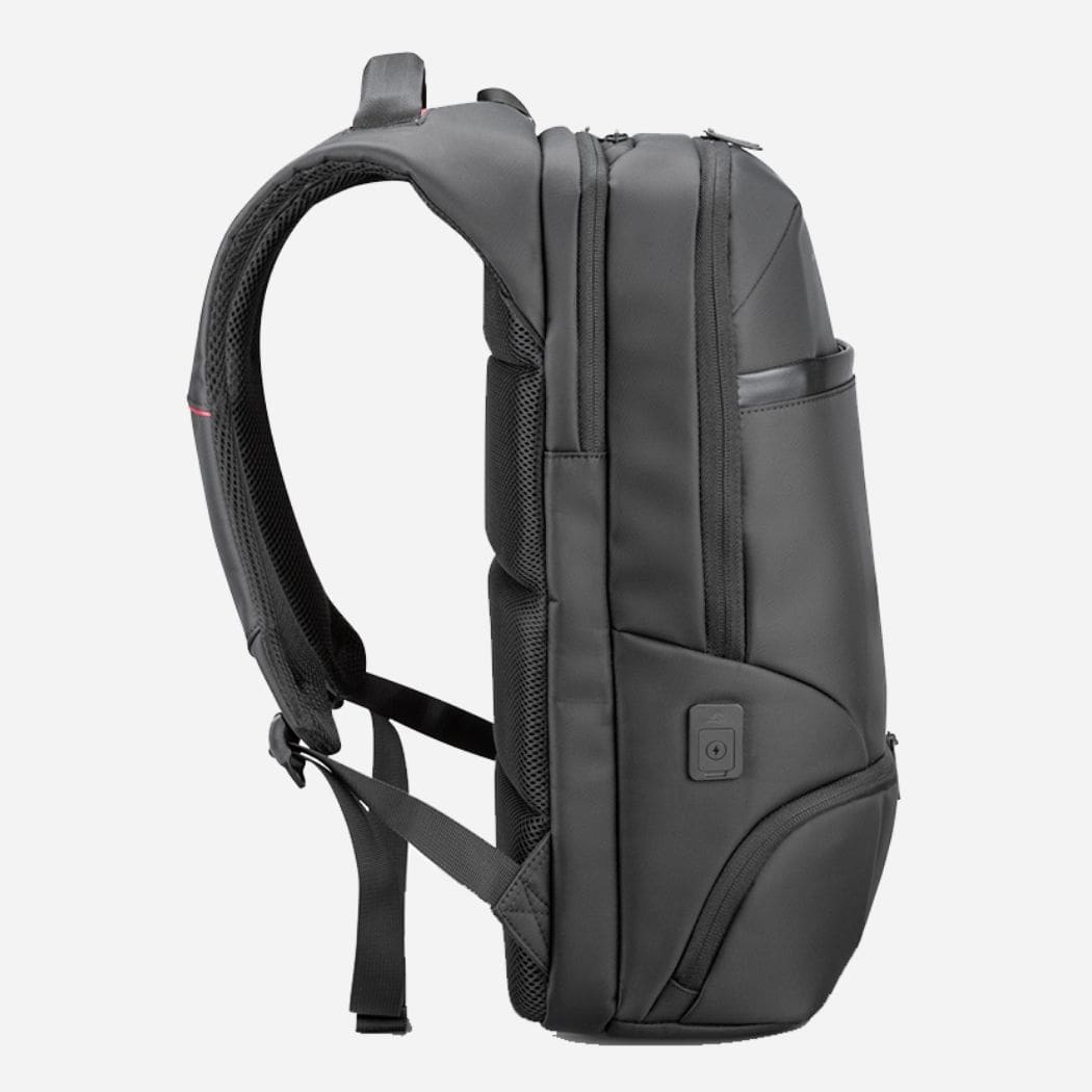 USB charging black business backpack