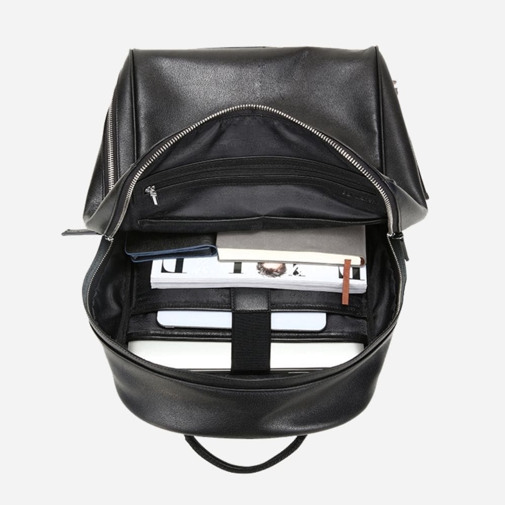 Spaciousleathertravelbackpack