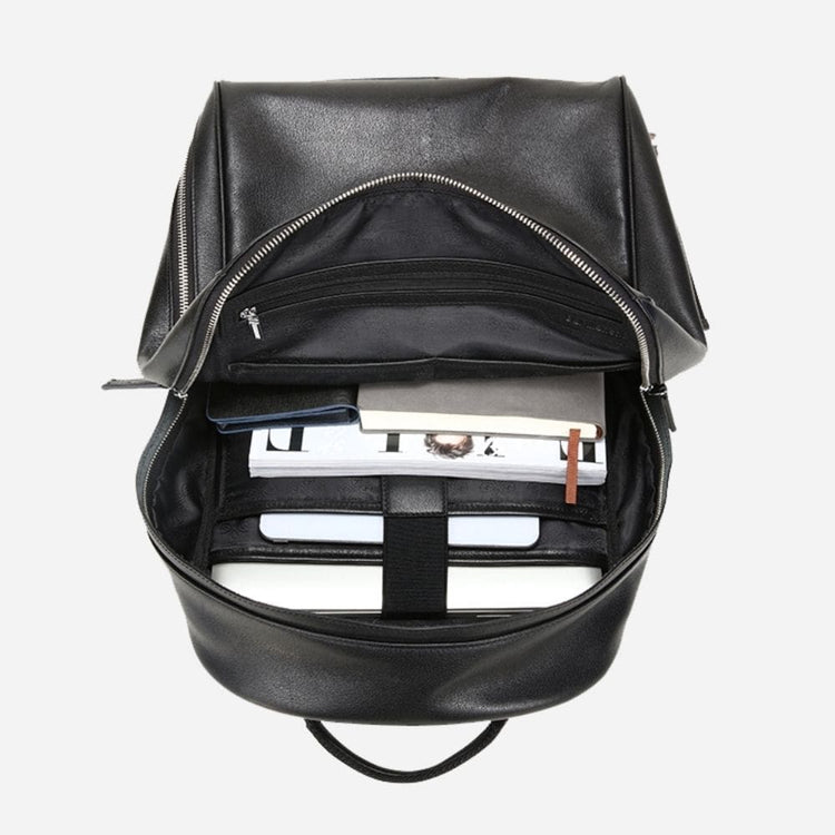 Spaciousleathertravelbackpack
