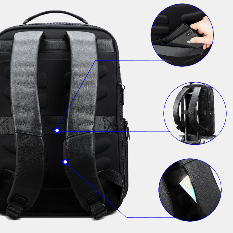 The Nova Elite Business Laptop Leather Backpack