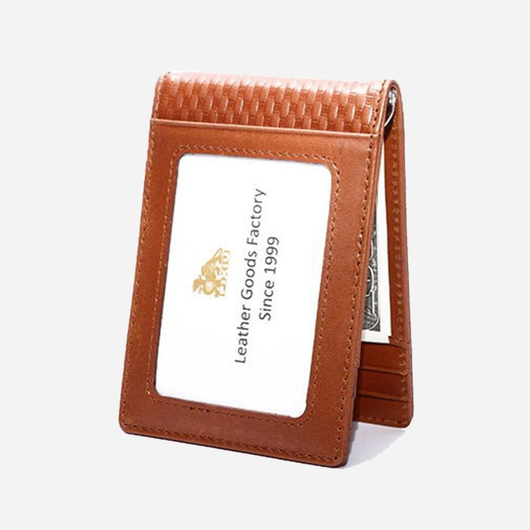 brownrealleatherdicascardholderwallet