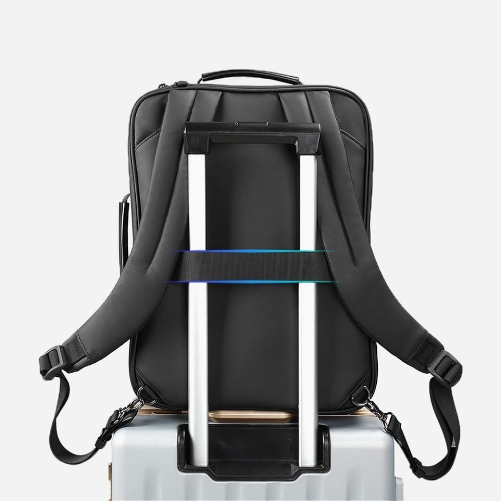 luggage strap black business travel backpack