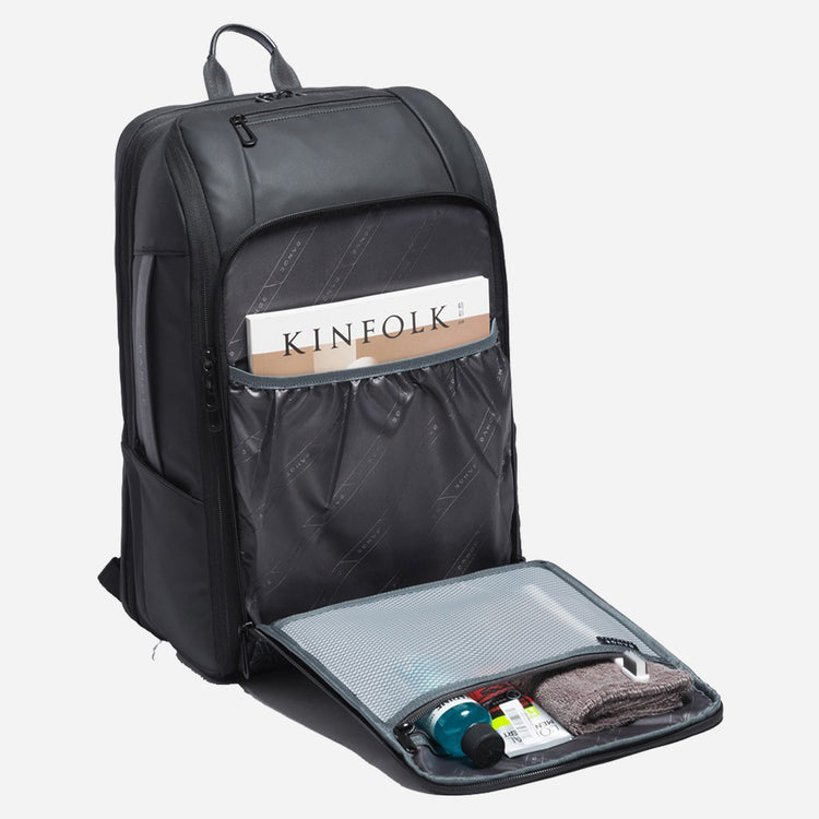 Black polyester business travel Backpack